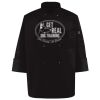 Ten Pearl Button Black Chef Coat Thumbnail