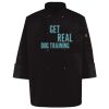 Ten Pearl Button Black Chef Coat Thumbnail